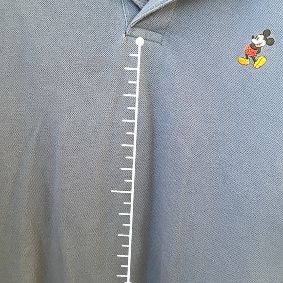 Disney Parks Mickey Mouse Shirt XXL Mens Blue Golf Polo Embroidered Classic 0003 - Picture 12 of 12